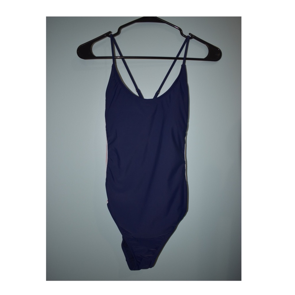 Navy Blue One Piece Swimsuit *used*